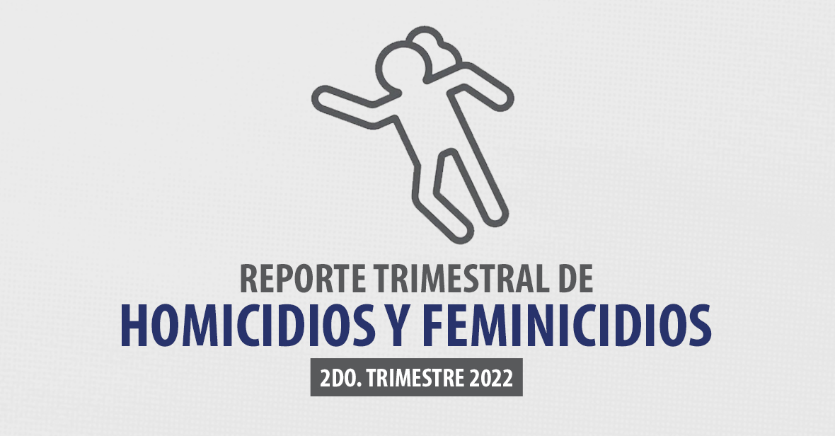 Reporte Trimestral De Homicidios Y Feminicidios Do Trimestre