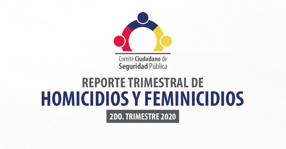 Reporte trimestral de homicidios y feminicidios (2º trimestre 2020)