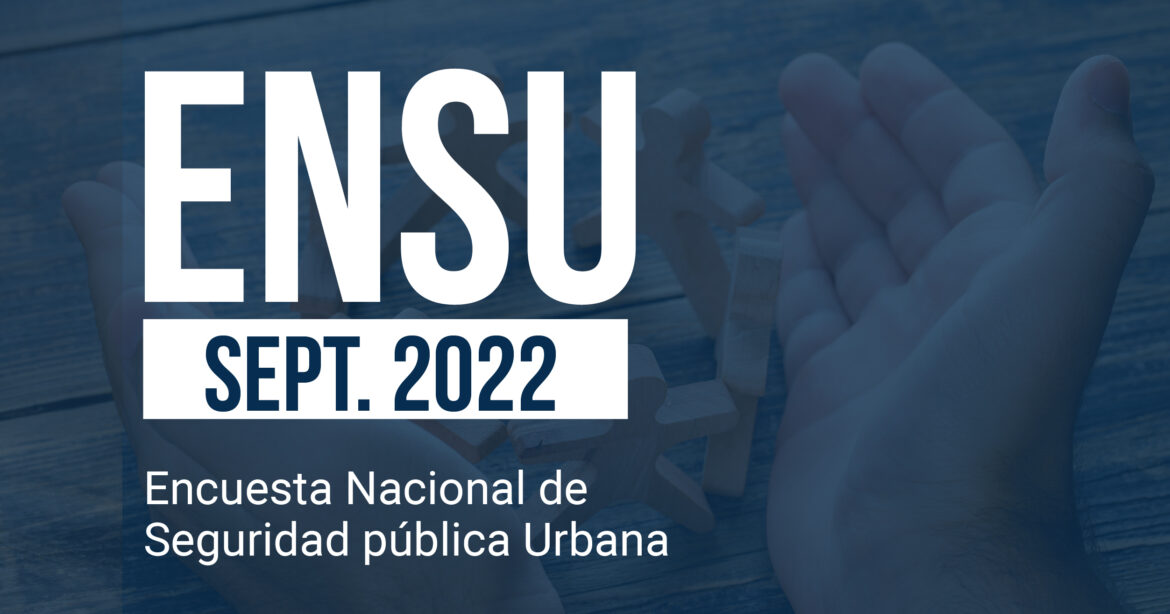 Encuesta Nacional de Seguridad Pública Urbana (ENSU),Septiembre 2022